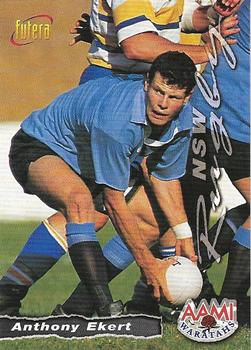 1996 Futera Rugby Union #51 Anthony Ekert Front